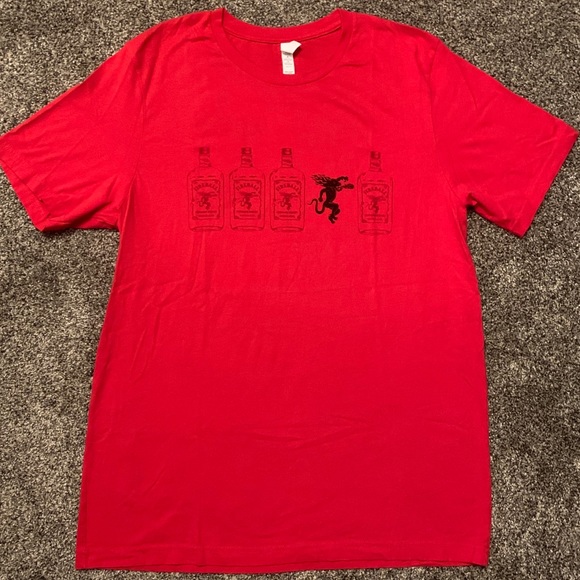 Men’s Fireball Cinnamon Whisky Promo T-Shirt - Picture 1 of 4